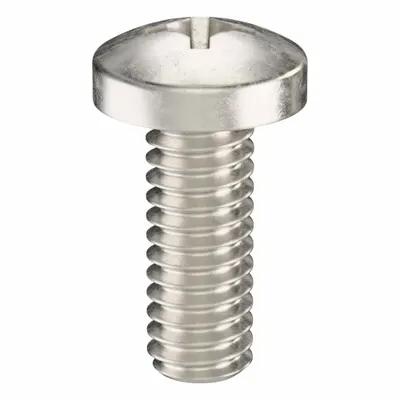 USA INDUSTRIALS Machine Screw: #8-32 Thread Size, 7/16 in Lg, 18-8, Stainless Steel, Plain - Pan Head Machine Screws