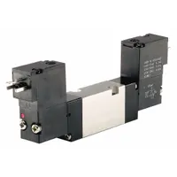 Solenoid Air Control Valve: Four-Way / Two-Position, Base-Mounted Body, 24V DC, Double Solenoid (MPN S5DS9D-1)