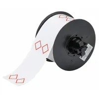 Pre-Cut Label Stock Roll: No Legend, Red GHS/CLP 2 Diamonds, 2 11/64 in x 3 11/32 in, 2 11/64 in (MPN B30-260-7569-CLP2)