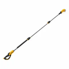 This battery-powered pruner operates on the 20V MAX platform and is supplied as tool only, requiring a separately purchased battery and charger. It cuts branches up to 1-1/2 inches in diameter, suitable for trimming and pruning tasks in landscaping and property maintenance.
