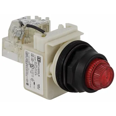 SCHNEIDER Pilot Light: 30 mm Panel Mounting Size, Red, LED - LED Pilot-Lights