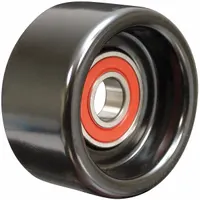 DAYCO Idler Pulley: Idler Pulley, 89016, Serpentine, Flat, Flangeless Flange, Light Duty, Steel
