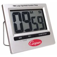 COOPER ATKINS Digital Timer: Decibel Alarm/Hanger and Magnet Mount, 1 in x 3 in x 3 1/4 in, LCD (MPN TW3-0-8)