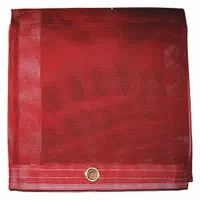 MAURITZON Tarp: 7.67 ft Lg, 5.67 ft Wd, Std Duty, 5 mil, Vinyl, Red, 10 oz/sq yd, PVC Coated (MPN MBT-12-00-0608)