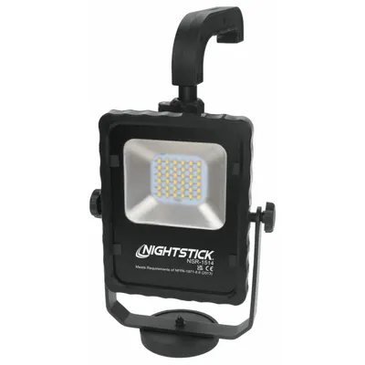 NIGHTSTICK Work Light: 1,000 lm Max Brightness, LED, 2, 2 Brightness Levels, 1 Lamp Heads - Floor Stand Lights