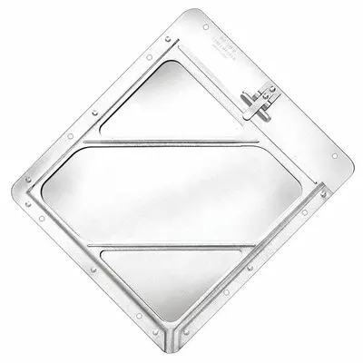 LABELMASTER Vehicle Placard Holder: Front Plate Placard Holder, 14 1/8 in Wd, 12 1/2 in Ht - Placard Holders