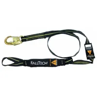 FALLTECH Shock-Absorbing Lanyard: Shock Pack, Steel Snap Hook, Kevlar Web Loop, 310 lb Capacity (MPN 8242L)