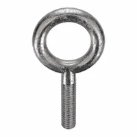 Machinery Eye Bolt: Without Shoulder, 18-8, Stainless Steel, Plain, 1/4"-20 Thread Size (MPN K2001-SS)