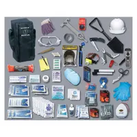 Search and Rescue Basic Kit: 100 Components, Nylon, Backpack, Black, Medication Included, Nylon (MPN 502)