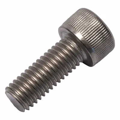 ALLIED TITANIUM Socket Head Cap Screw: M8x1.25 Thread Size, 20 mm Lg, Std, Plain, Titanium - Metric System Standard Socket Head Cap Screws
