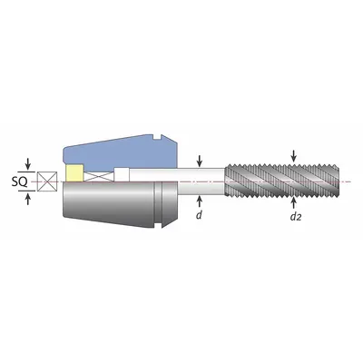 TECHNIKS Rigid Tap Collet: ER40 - ER Rigid Tap Collets