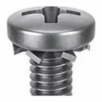 SEMS Screw: External Tooth, M5x0.80 Thread Size, 20 mm Lg, Stainless Steel, Passivated, Pan, 10 PK (MPN 1-MPE-5-20)