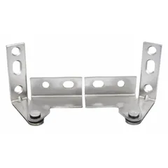 This full surface-mount pivot hinge is constructed of steel and supplied as a 2-pack. Each hinge has a leaf height of 3 inches and a leaf width of 2 1/2 inches. It is commonly used for cabinet and wardrobe doors in light-duty industrial and commercial cabinetry applications.