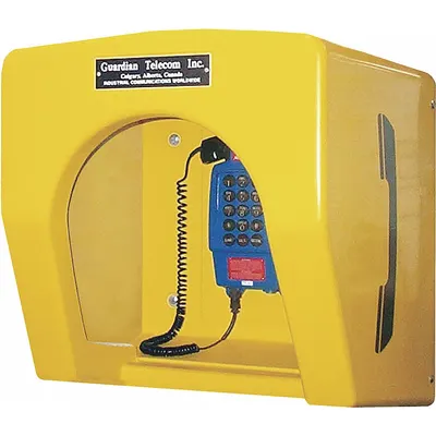GUARDIAN Acoustic Booth: Yellow, Completely Maint-Free/Used Indoors, Outdoors and Offshore - Acoustic Booths