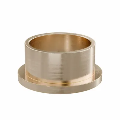 OILITE Flanged Sleeve Bearing: Bronze, SAE 841, 40 mm Bore, 46 mm OD, 25 mm Lg - Lubricated General Purpose Metallic Flanged Sleeve Bearings