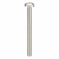 Machine Screw: #4-40 Thread Size, 1 1/4 in Lg, 316, Stainless Steel, Plain, Pan, Phillips, 50 PK (MPN ZSCRW-339)