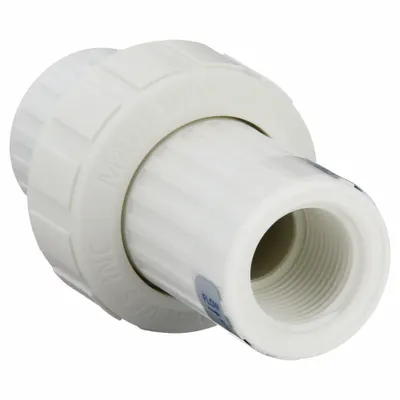 PLAST-O-MATIC Check Valve: Diaphragm, Inline Valve Body, 1/4 in Pipe Size, FNPT x FNPT - Polypropylene Inline Diaphragm Check Valves