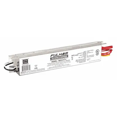 FULHAM Fluorescent Ballast: 277V AC, 1/2/3/4 Lamps Supported - Instant Start Electronic Fluorescent Ballasts