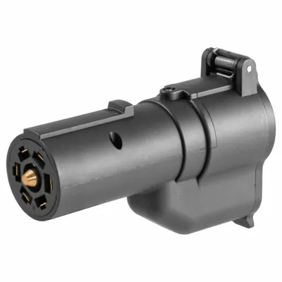 CURT 7-Way Blade Electrical Plug, 3 1/2 in Dia, 5 1/4 in Overall Lg - Fleet and Vehicle Maintenance