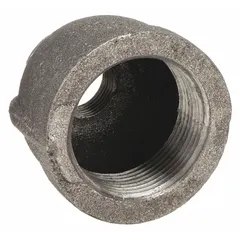 Threaded x threaded straight pipe fitting, Class 150, with a maximum operating pressure of 300 psi at 150°F. Used to connect or reduce pipe sizes in medium-pressure industrial piping systems such as steam, water, or gas lines.