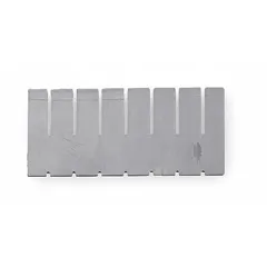 Clear divider for organizing drawer totes in medical carts. Overall width 15-1/4 in. Includes one divider per unit. Helps separate and access supplies in healthcare, lab, and clean room settings.