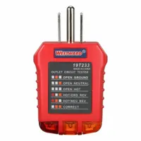 WESTWARD Receptacle Tester: 110 V AC to 125 V AC, 5-15P, Light, No Display, Faulty Wiring