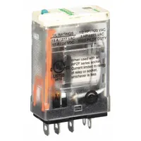 SCHNEIDER General Purpose Relay: Socket Mounted, 15 A Current Rating, 12V DC, SPDT, 5 Pins/Terminals (MPN RPM12JD)