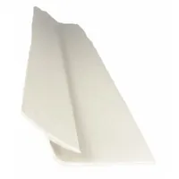 PVC inside corner trim for wall panels, providing a clean finish and edge protection. Eggshell color, 8 ft panel length, 0.025 in thickness. Suitable for commercial and industrial interiors where durable corner protection is required
