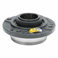 MOLINE BEARING 4 Bolt Flange Bearing: Spherical Roller, 3 1/2 in Bore, Cast Iron, Set Screws (MPN 29231308)