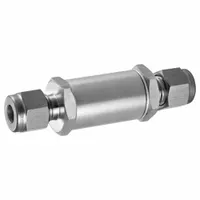 HAM-LET Stainless Steel Inline Strainers: Stainless Steel, Sintered, 1 in Ht, 3 7/32 in Lg (MPN H-600-SS-L-10MM-60)