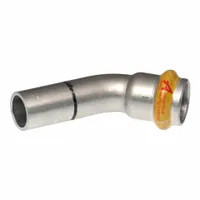 APOLLO Crimp Elbow Fitting: 1 1/2 in Pipe x 1 1/2 in Pipe Size, Press-fit x FTG, HNBR, SmartPress (MPN 123456860)