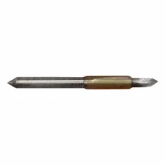 Replacement stencil blade for use in industrial stencil machines. Designed to cut stencil patterns for marking and labeling applications in packaging, warehousing, and manufacturing settings.