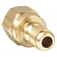 PARKER Hydraulic Quick Connect Hose Coupling: 1/4 in, Brass, 22.71 lpm Max. Flow Rate, Female NPTF (MPN BST-N2)