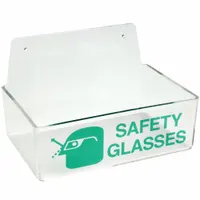 BRADY Safety Glasses Holder: 1 Compartments, 4 Eyewear, 9 in Overall Wd, 3 in Overall Ht, Wall (MPN 2011)