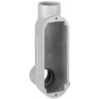 Conduit Outlet Body: Iron, Powder Coated, 2 1/2 in Trade Size, LB Body, 142 cu in Body Capacity (MPN OLB-7M)