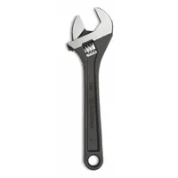 CRESCENT Adjustable Wrench: Alloy Steel, Black Oxide, 6 in Overall Lg, 15/16 in Jaw Capacity (MPN AT26VS)