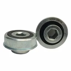 General purpose conveyor roller bearing for 2-1/2 in (11 Gauge) pipe. Bearing OD 2.27 in, flange outside diameter 2 29/64 in, load rating 1,569 lb, 1 PR. Supports axles in material handling systems such as conveyor lines and packaging equipment.