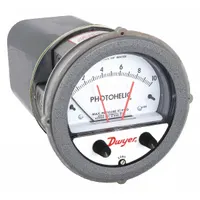 DWYER Differential Pressure Gauge & Switch: Single-Side, 1/8 in NPT Female, ±2% Gauge Accuracy (MPN A3010)