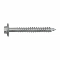 Hex-head screw anchor made from 410 stainless steel with a Stalgard® finish for corrosion resistance. Measures 7/32 in diameter and 2-1/4 in overall length. Supplied in a 100-pack. Used for fastening into concrete or masonry in industrial applications.