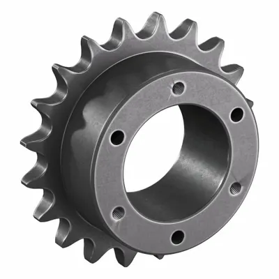 TRITAN Sprocket: For 80 Chain, 20 Teeth, 6.392 in Pitch Dia, 6.91 in Outside Dia - Size 80 Bushed-Bore Roller Chain Sprockets