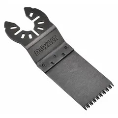This 10-pack of steel plunge-cutting blades is designed for use with oscillating multi-tools featuring an open-back universal OIS mount. Each blade has a 1 1/4 in overall length and is suitable for cutting clean wood in applications such as flush cuts, notches, and openings in trim, flooring, and remodeling.