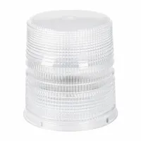GROTE Replacement Lens: Round, Beacon Light, 6 in Ht - Vehicle Lighting, Polycarbonate, Clear (MPN 98171)