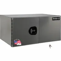 BUYERS PRODUCTS Underbody: Underbody Truck Box, Double Barn Doors Door, 18 in Overall Dp, Silver (MPN 1705420)
