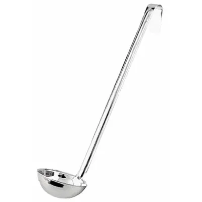 CRESTWARE Ladle: 12 oz Capacity, Stainless Steel, Silver, 12 in Overall Lg, Unfinished - Ladles