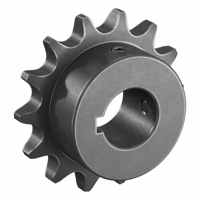 TRITAN Roller Chain Sprocket: 12B, For 3/4 in Chain Pitch, 30 mm Bore Dia, 14 Teeth - Size 12B Fixed-Bore Roller Chain Sprockets