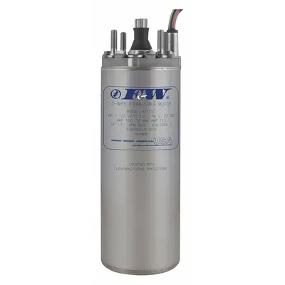 FLINT & WALLING Deep Well Submersible Pump Motor: 2 Wires, 230V AC - Motors for Submersible Deep Well Pumps