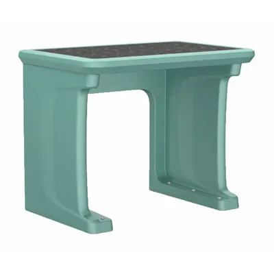CORTECH Freestanding Desk: Aqua, 29 in Overall Ht, 36 in Overall Wd, 24 in Overall Dp - Floor-Mount Desks with Laminate Top