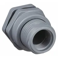 This HAYWARD CPVC through-wall fitting features a 1/2 in female socket inside and an EPDM gasket. It is designed for leak-proof connections in tanks, reservoirs, or vessels, suitable for fluid handling systems requiring corrosion resistance