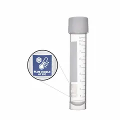 APPROVED VENDOR Polypropylene Test Tube, 10 mL, Round Bottom, Natural, Sterile with Screw Cap (341249)