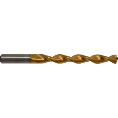 CHICAGO-LATROBE Jobber Length Drill Bit: #16, 135° Split Point, TiN-Coated HSS - Chip-Clearing High-Speed Steel Jobber-Length Drill Bits